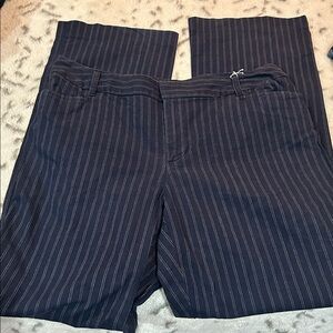 St. John's Bay Dark Blue Striped Shirt